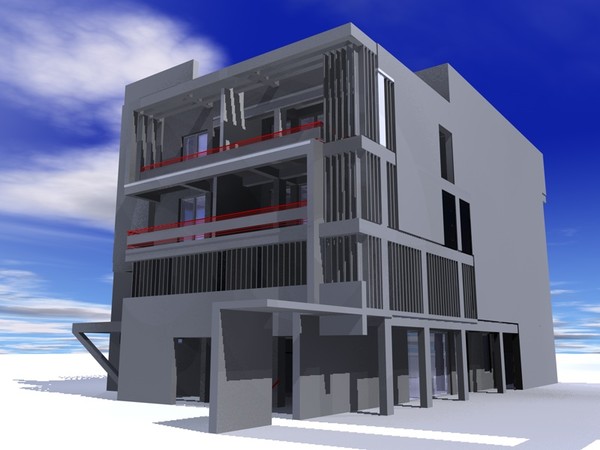 office hotel 3d 3ds - Hotel by studiorender